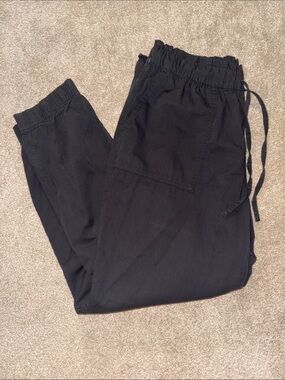 LOFT Dark Gray Women's Drawstring Jogger Pants